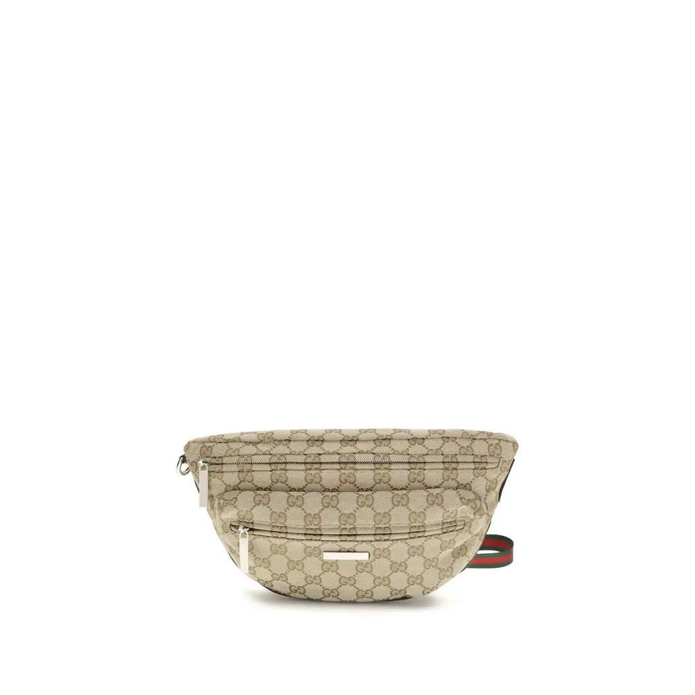 Sac bandoulière Gucci en tissu beige