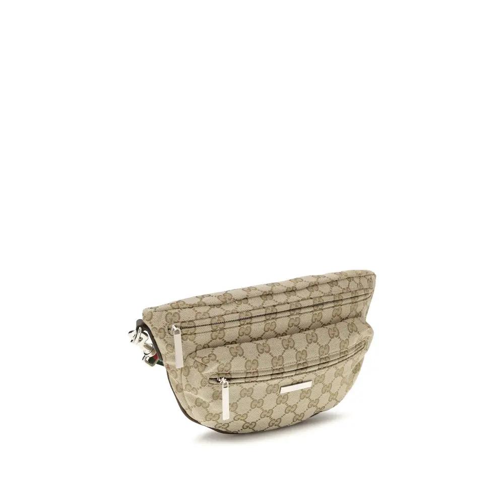Sac bandoulière Gucci en tissu beige