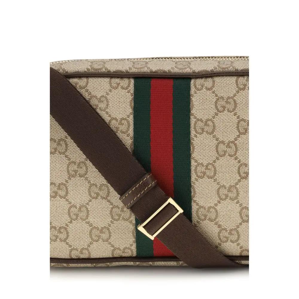 Sac bandoulière Gucci en tissu beige