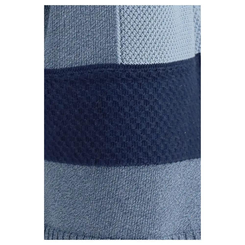 Short en coton bleu Laneus Bermuda