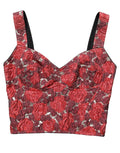 Débardeur bustier court Dolce & Gabbana multicolore à motif floral