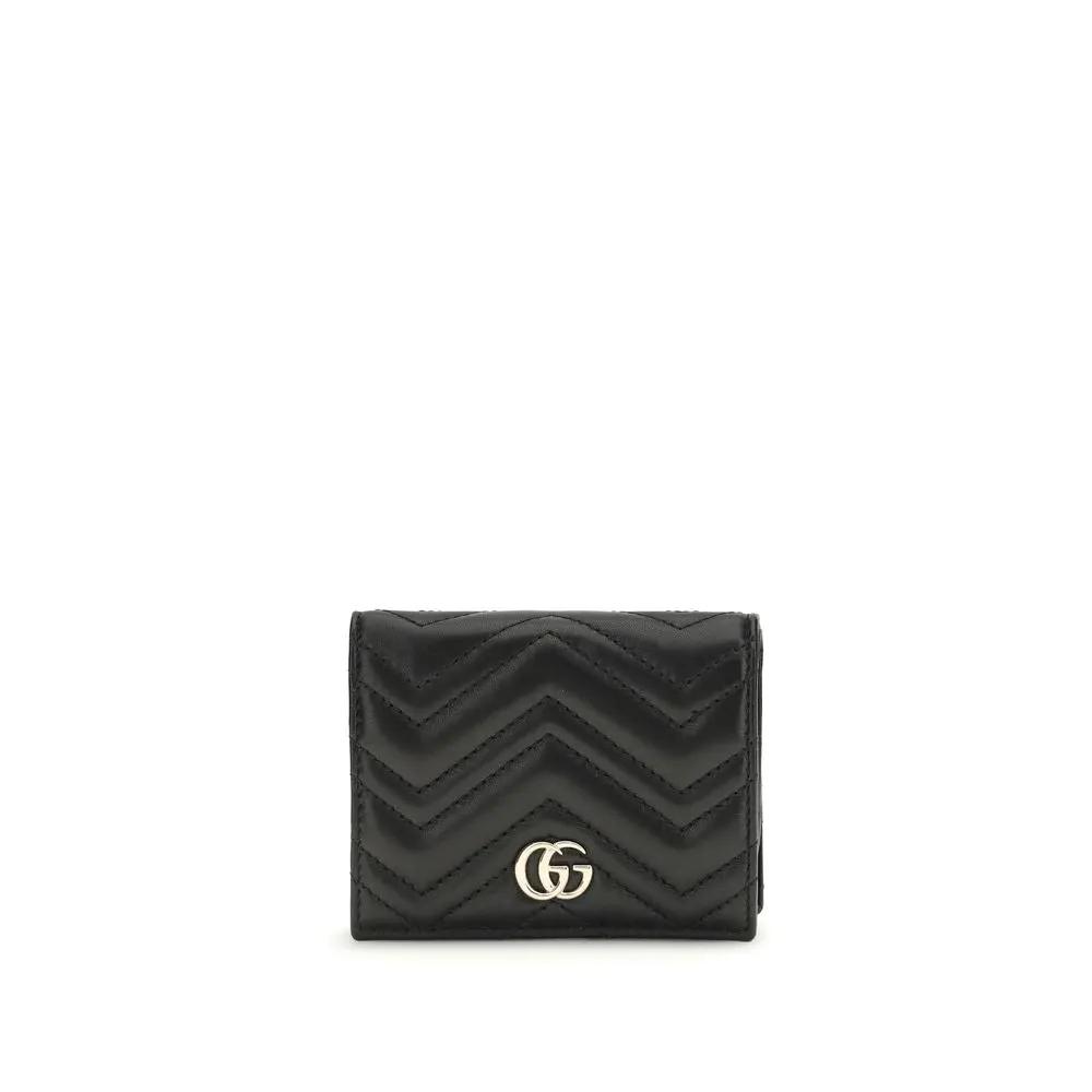 Portefeuille Gucci en cuir d'agneau Ovis Aries Aries noir