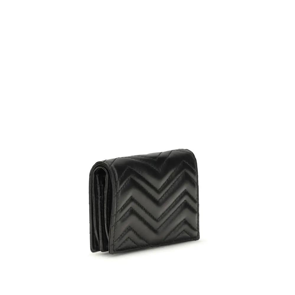 Portefeuille Gucci en cuir d'agneau Ovis Aries Aries noir