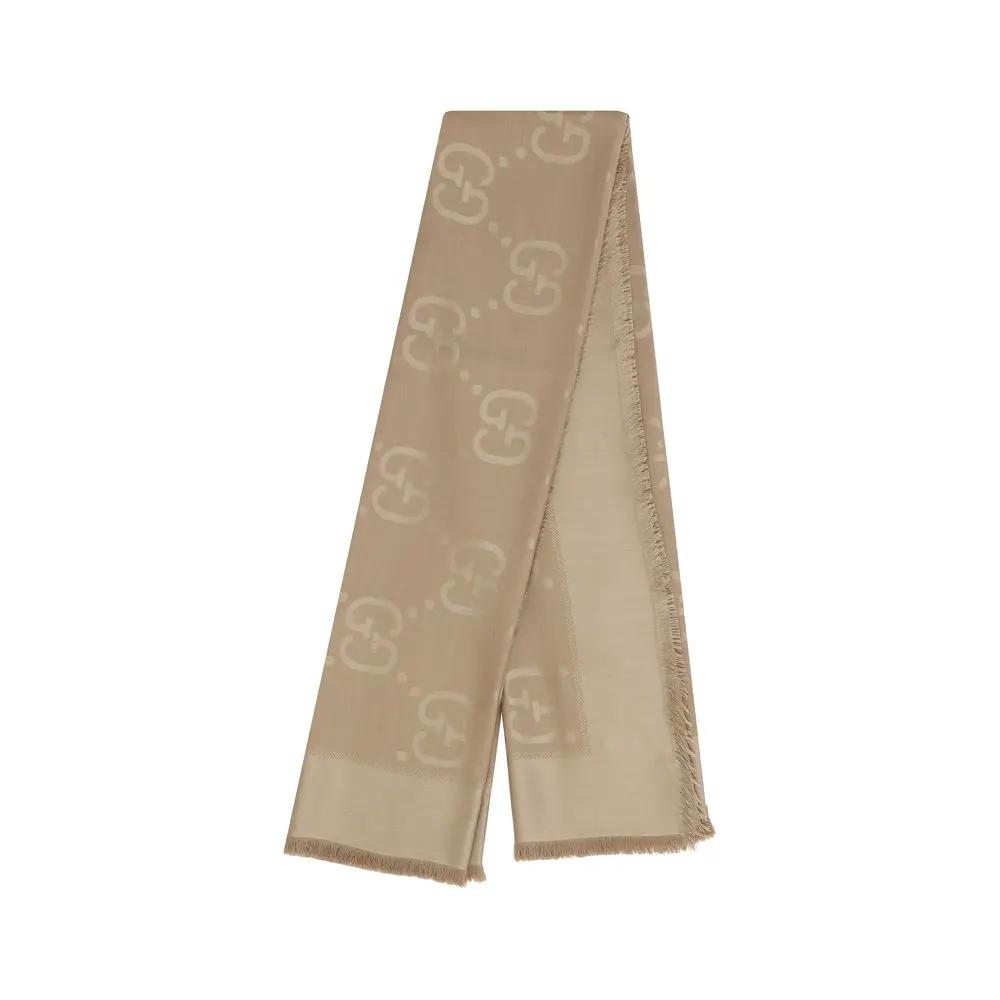 Foulard en laine marron Gucci Oves Aries