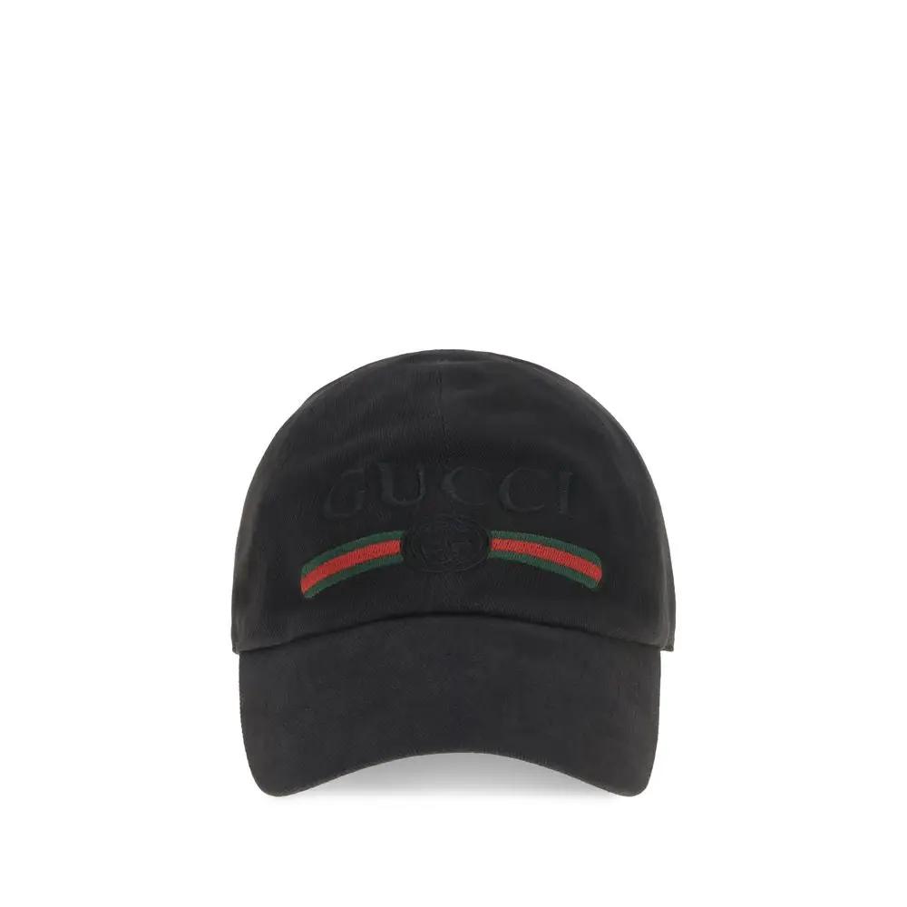 Casquette Gucci noire en coton