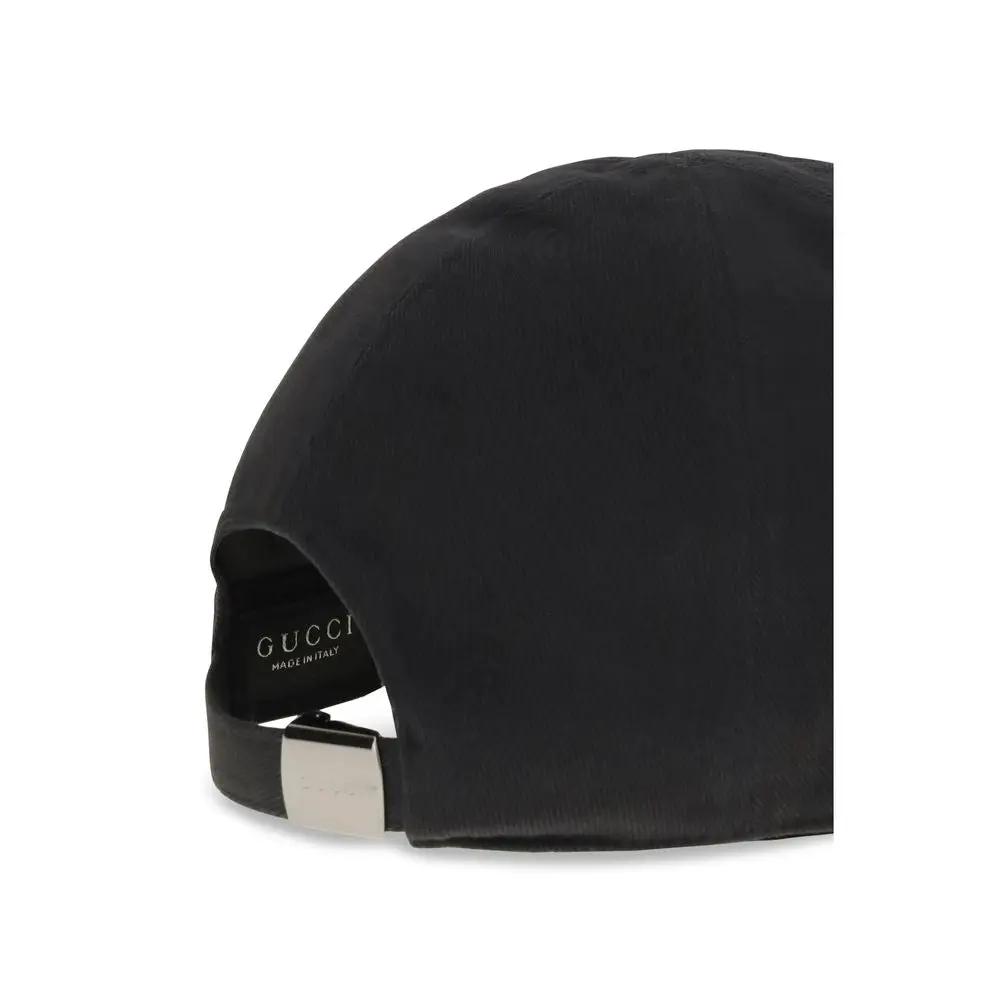 Casquette Gucci noire en coton