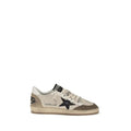 Golden Goose White Calf Leather Bos Taurus Low Top Sneakers