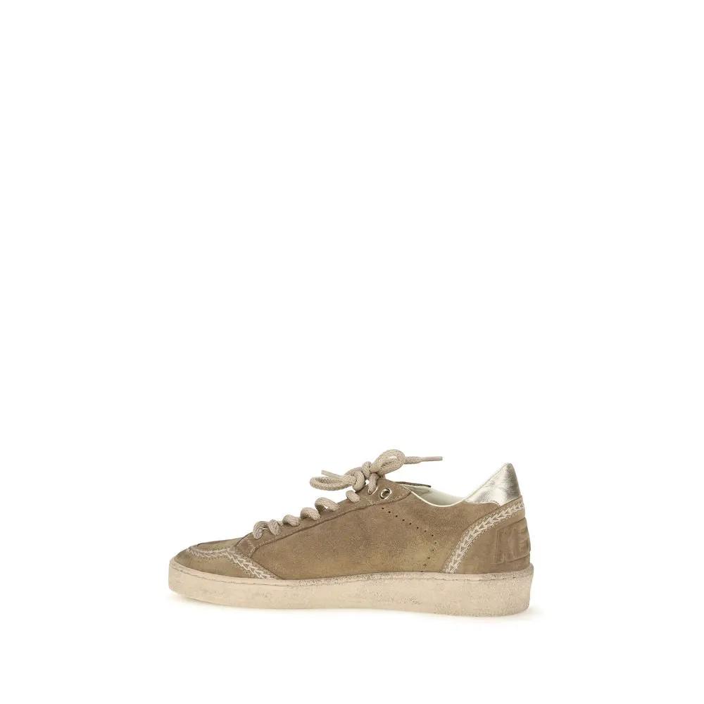 Baskets athlétiques Golden Goose en cuir de veau beige Bos Taurus