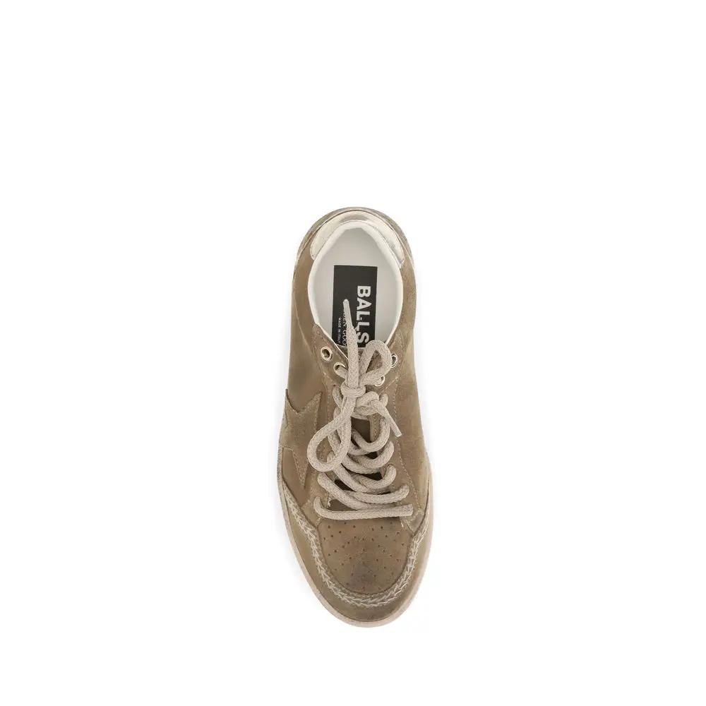 Baskets athlétiques Golden Goose en cuir de veau beige Bos Taurus