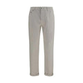 Brunello Cucinelli White Cotton Jeans Denim