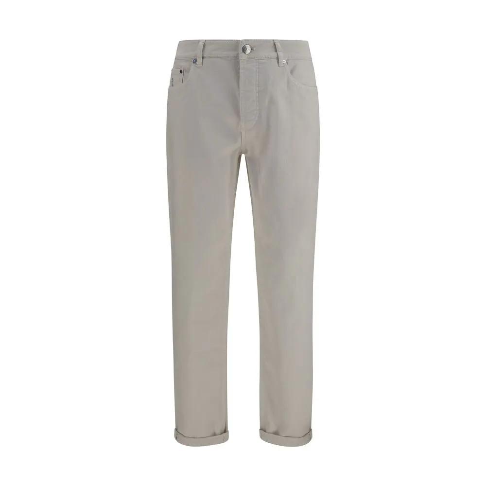 Brunello Cucinelli White Cotton Jeans Denim