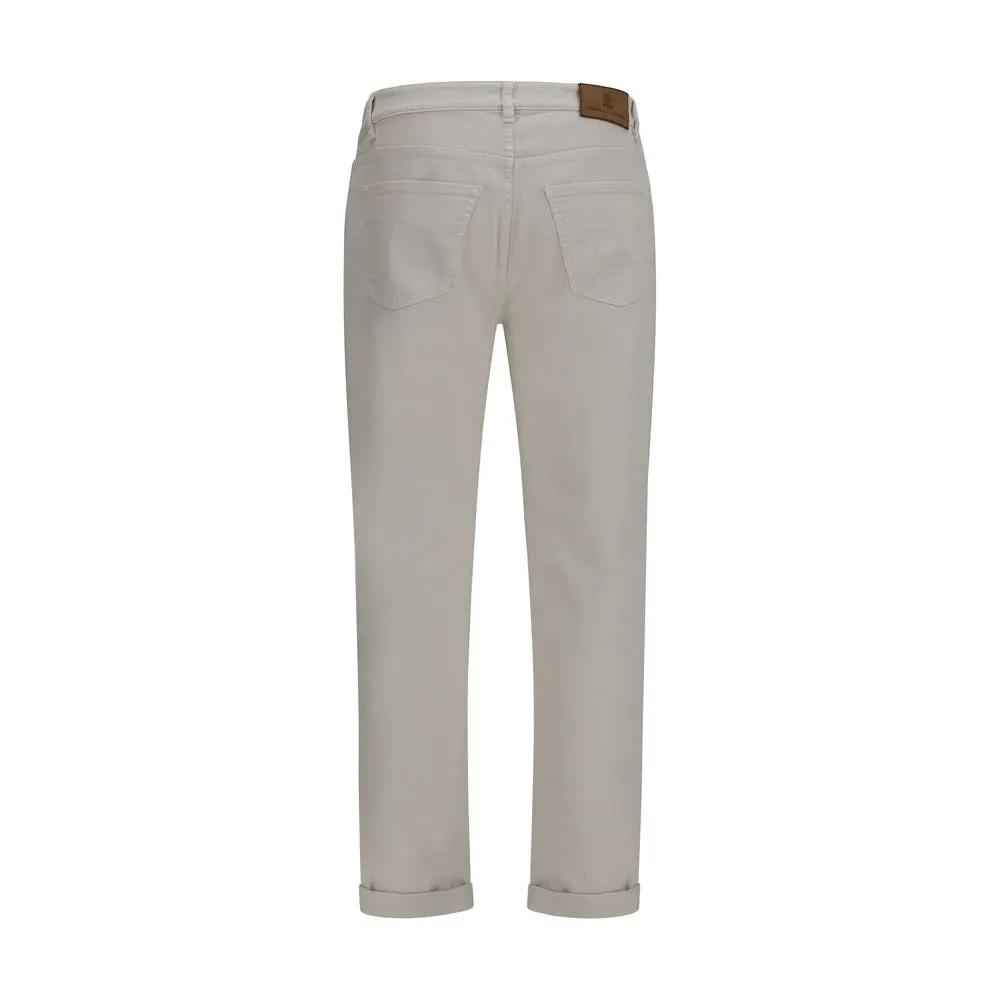 Brunello Cucinelli White Cotton Jeans Denim