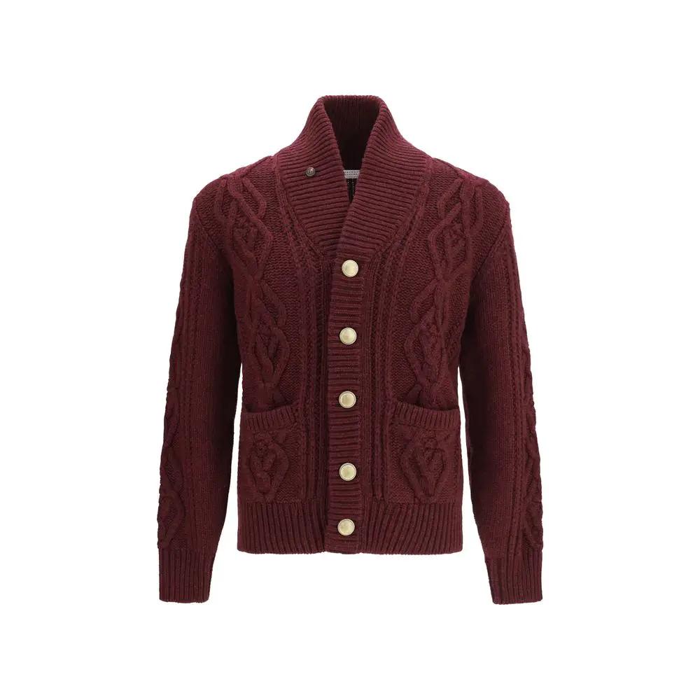 Brunello Cucinelli Gilet en cachemire bordeaux