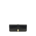 Pochette en cuir de veau noir Bos Taurus Khaite