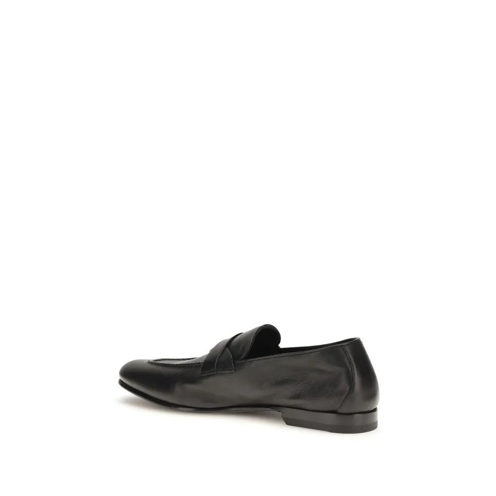 Mocassins à enfiler Tom Ford Bos Taurus en cuir de veau noir
