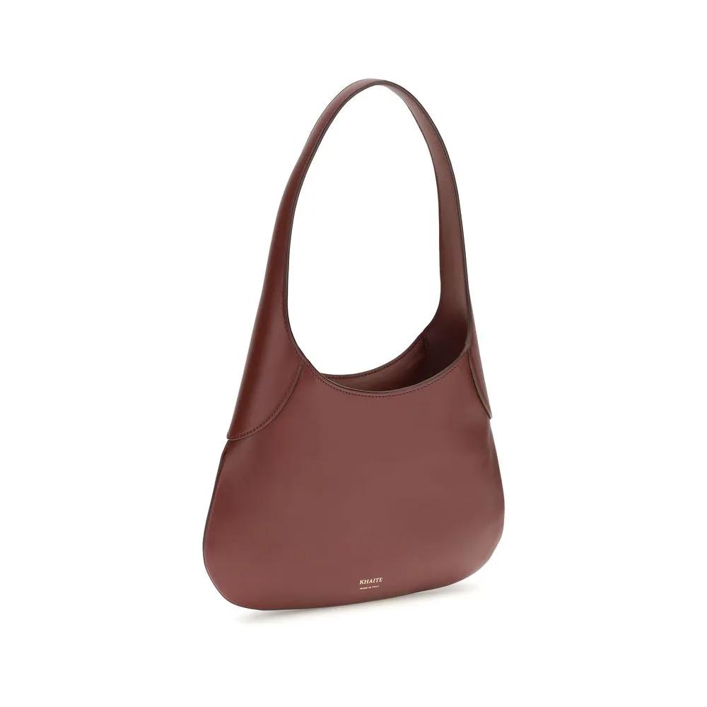 Sac à main Khaite Bordeaux en cuir de veau Bos Taurus
