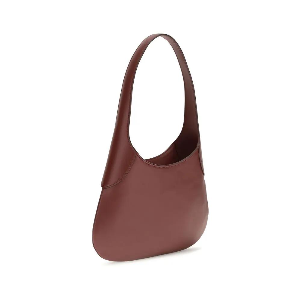Sac à main Khaite Bordeaux en cuir de veau Bos Taurus