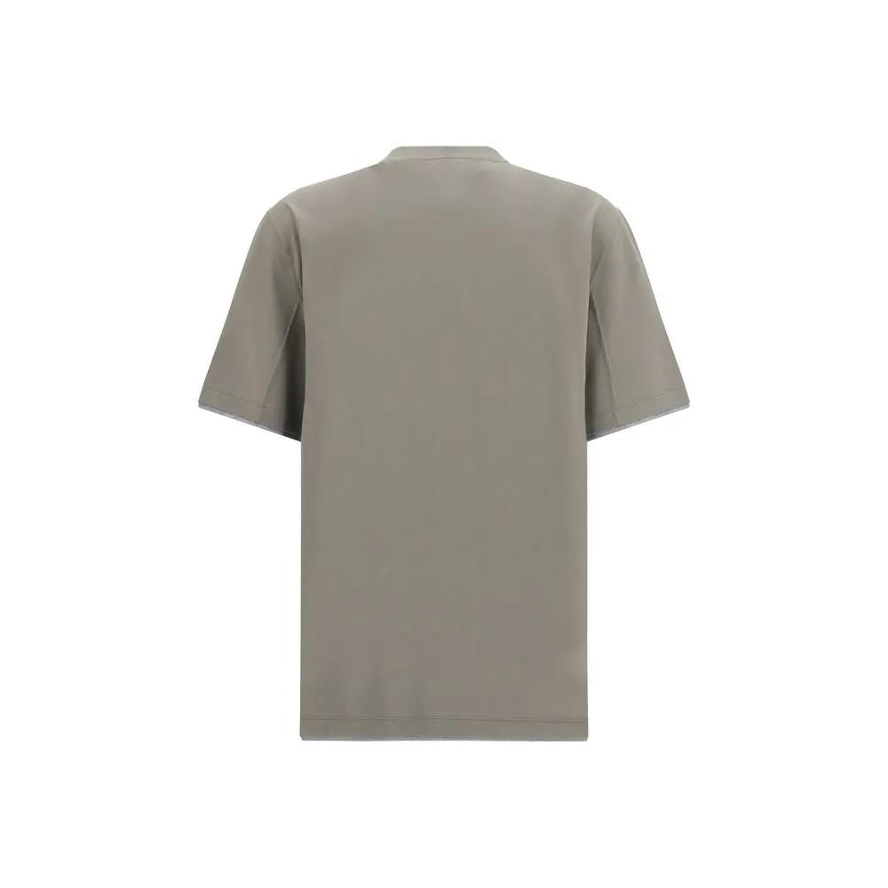 Brunello Cucinelli Bicolor Cotton T-Shirt