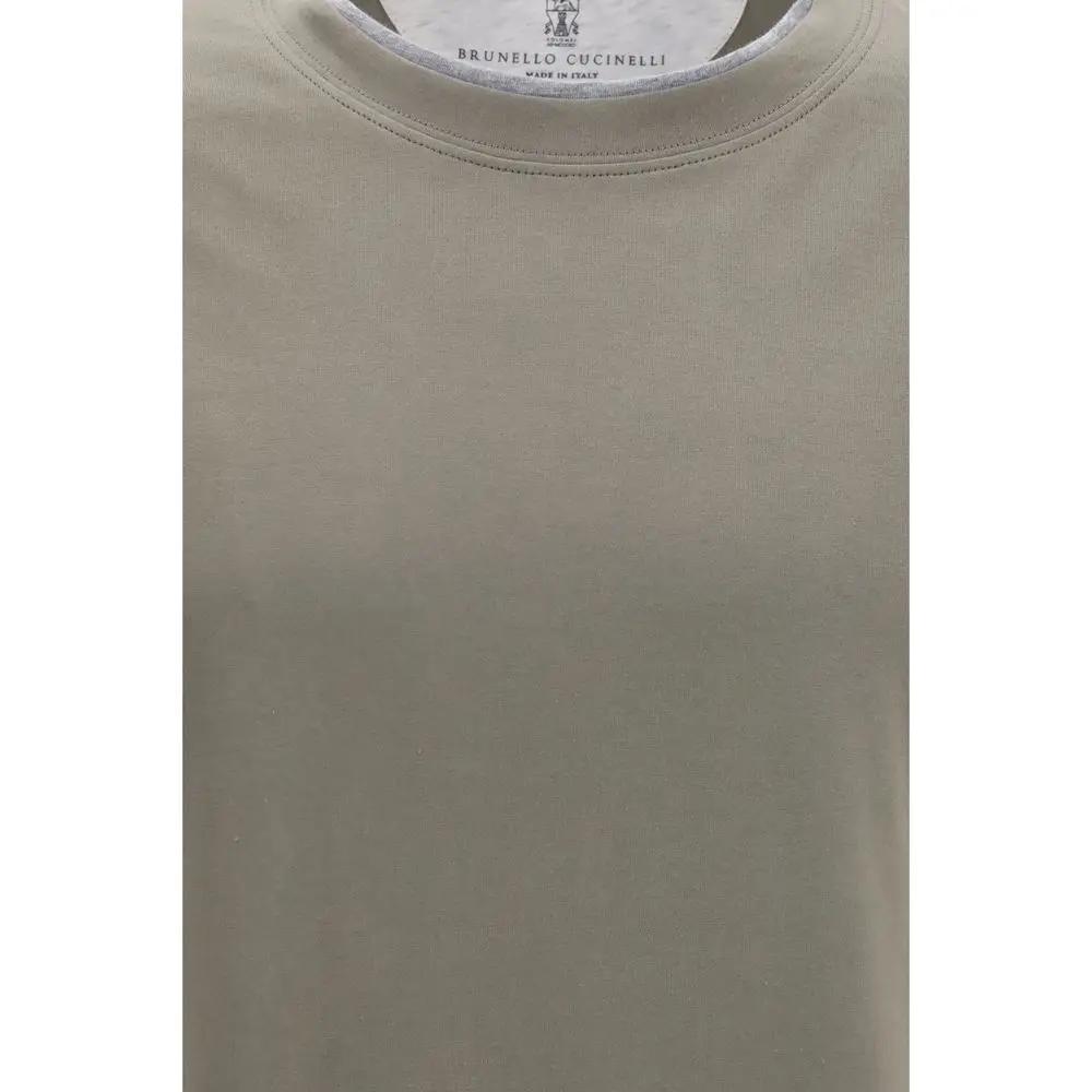 Brunello Cucinelli Bicolor Cotton T-Shirt