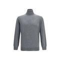 Brunello Cucinelli Gray Wool Oves Aries Turtleneck