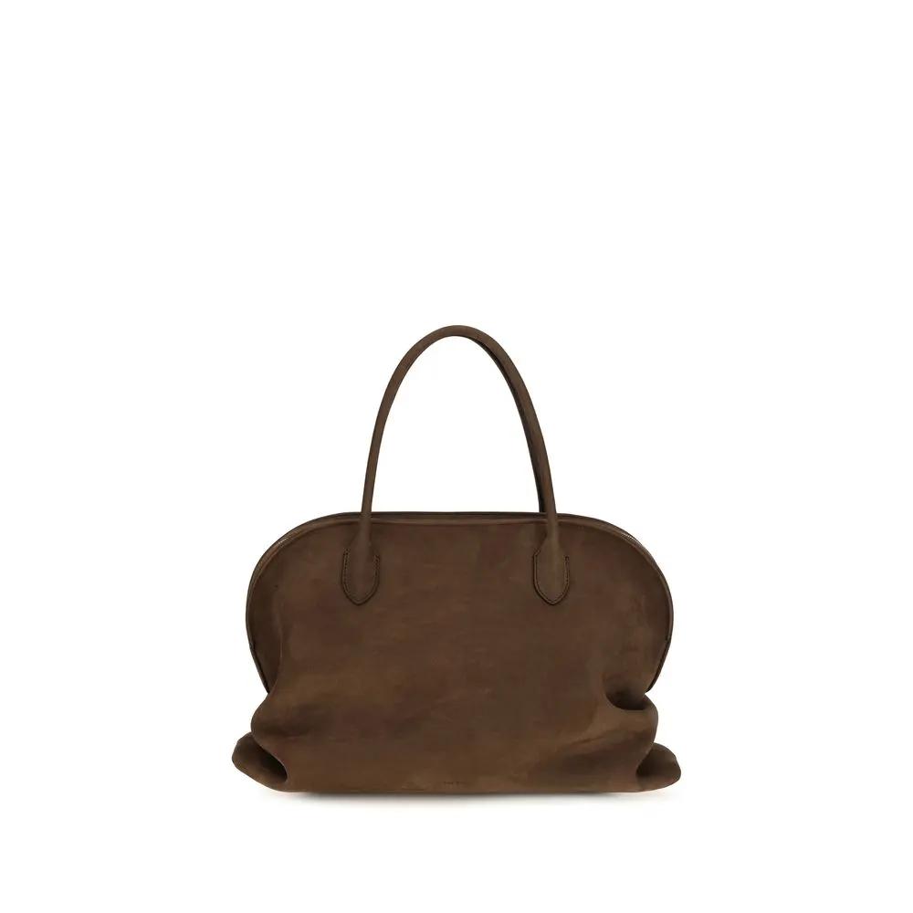 Sac bandoulière Bos Taurus en cuir de veau marron de The Row