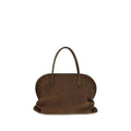 Sac bandoulière Bos Taurus en cuir de veau marron de The Row