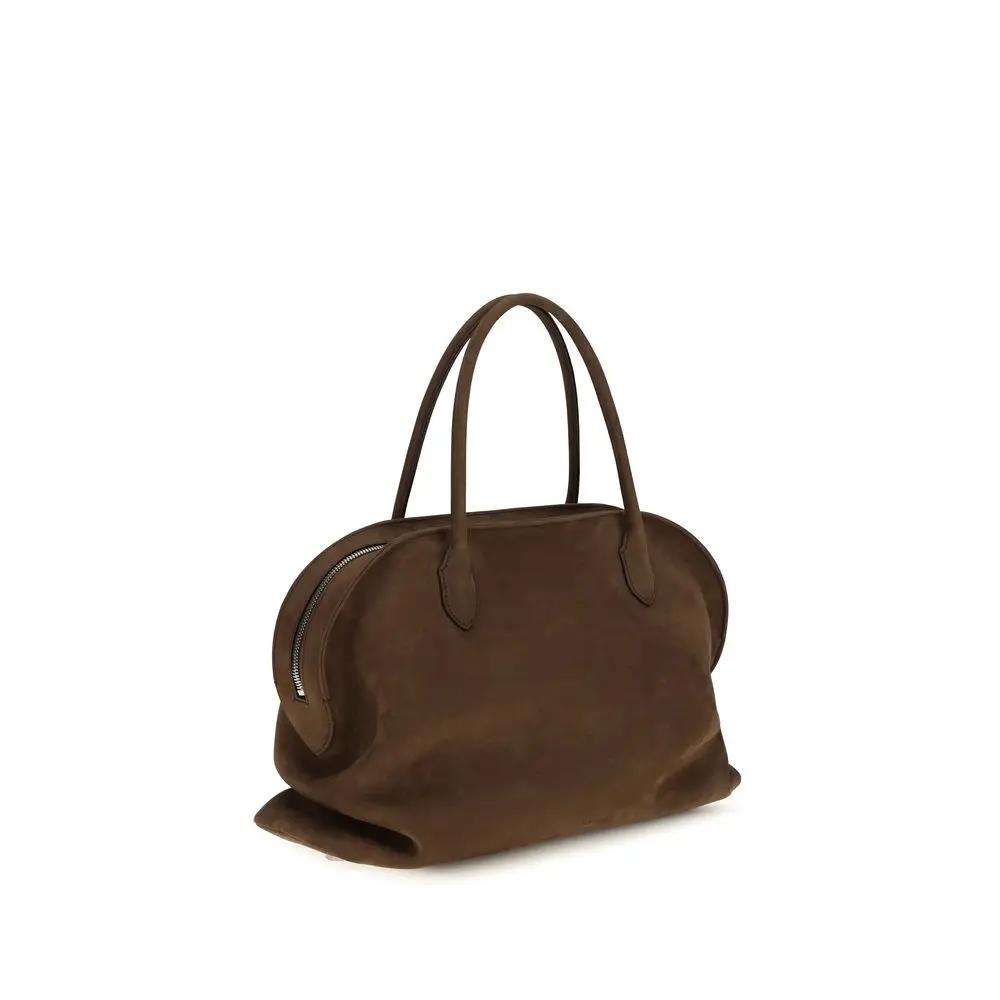 Sac bandoulière Bos Taurus en cuir de veau marron de The Row