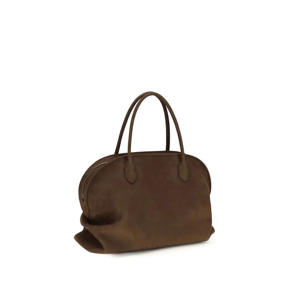 Sac bandoulière Bos Taurus en cuir de veau marron de The Row