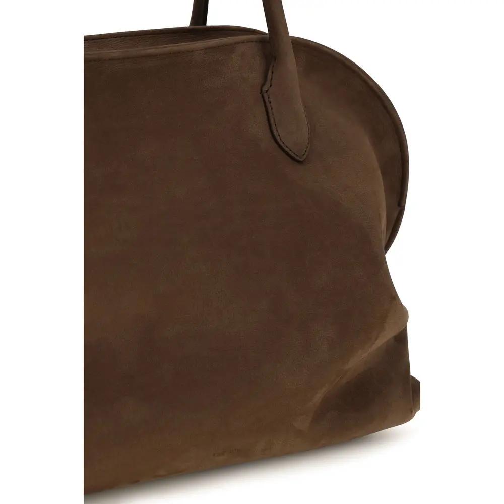 Sac bandoulière Bos Taurus en cuir de veau marron de The Row