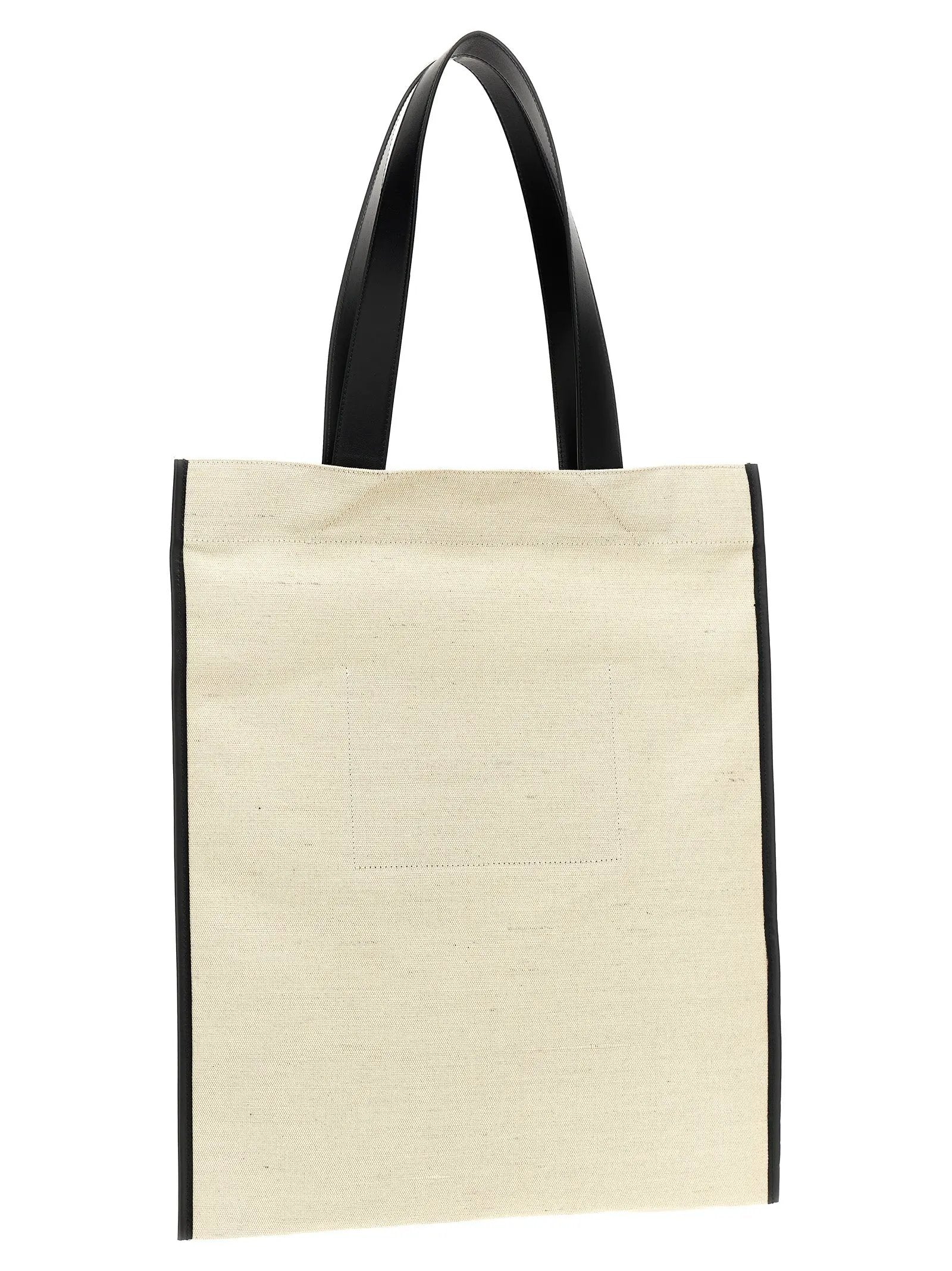 Jil Sander Bicolor Cotton Tote Bag