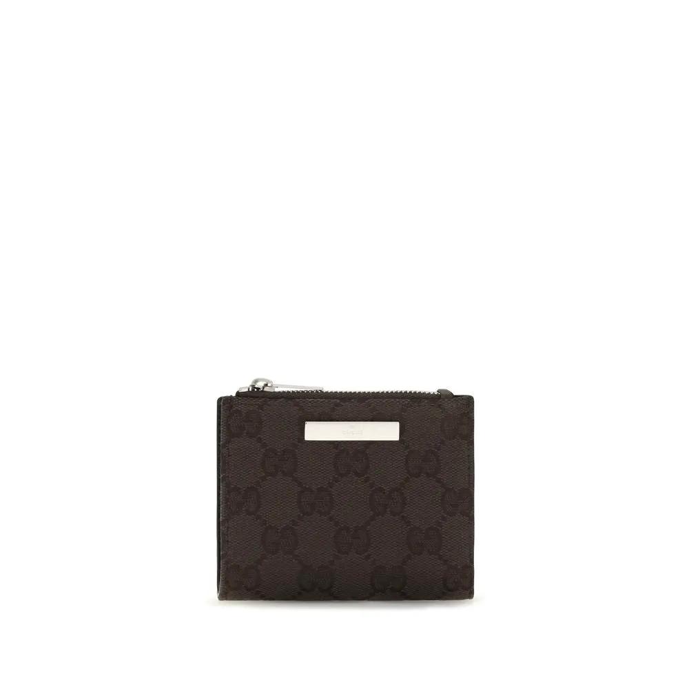 Portefeuille Gucci en tissu noir