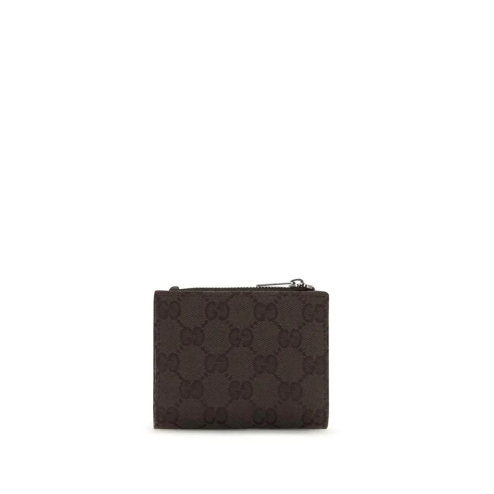 Portefeuille Gucci en tissu noir