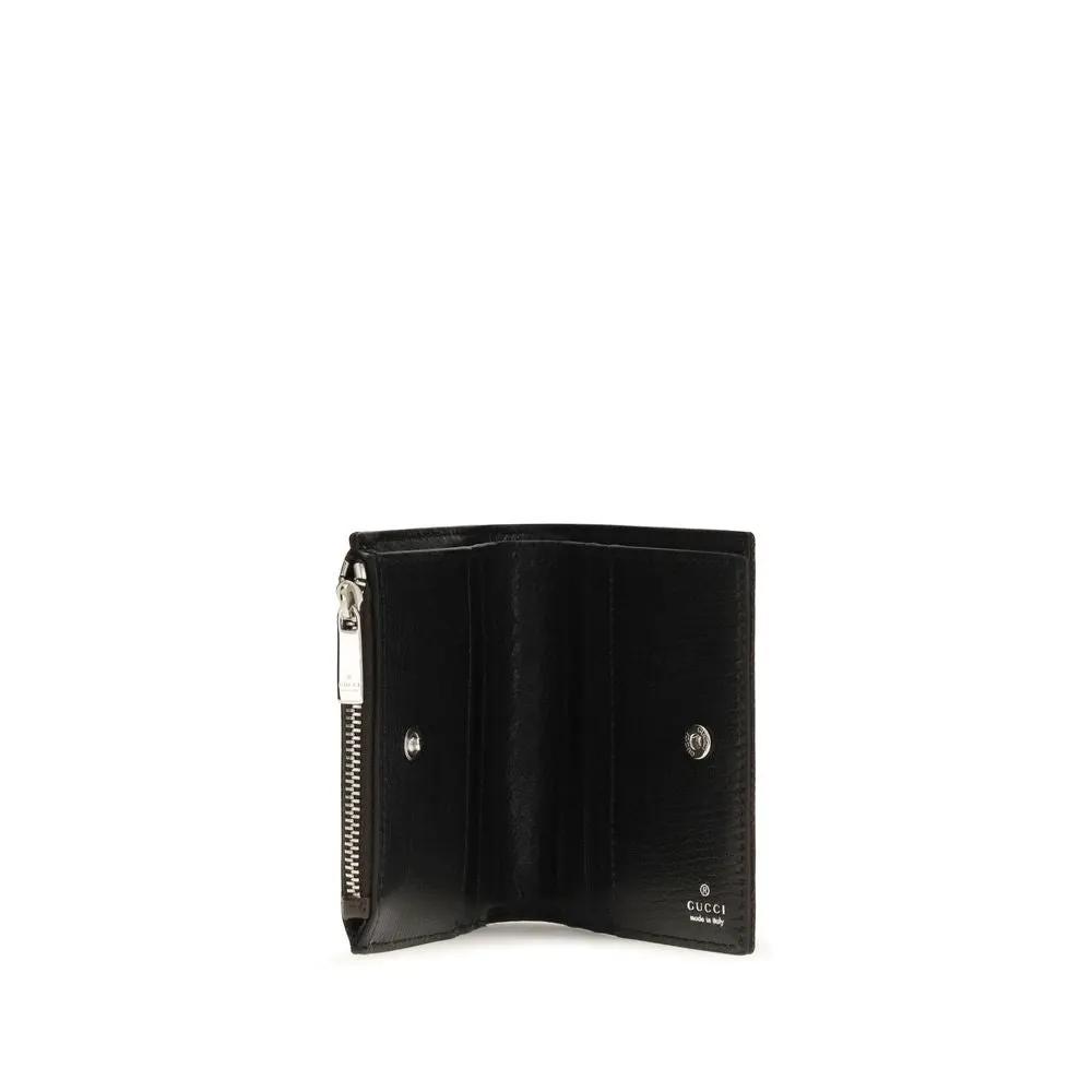 Portefeuille Gucci en tissu noir