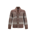Cardigan Brunello Cucinelli Bordeaux en Alpaga Vicuña Pacos