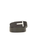 Ceinture Tom Ford en cuir de veau marron Bos Taurus