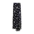 Alexander McQueen Black Silk Long Skirt