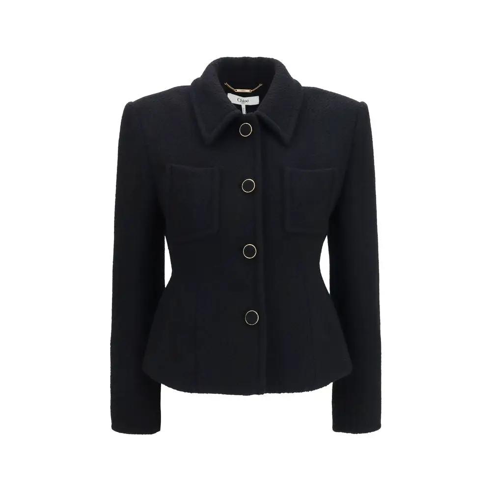 Blazer Chloé en laine noire Oves Aries