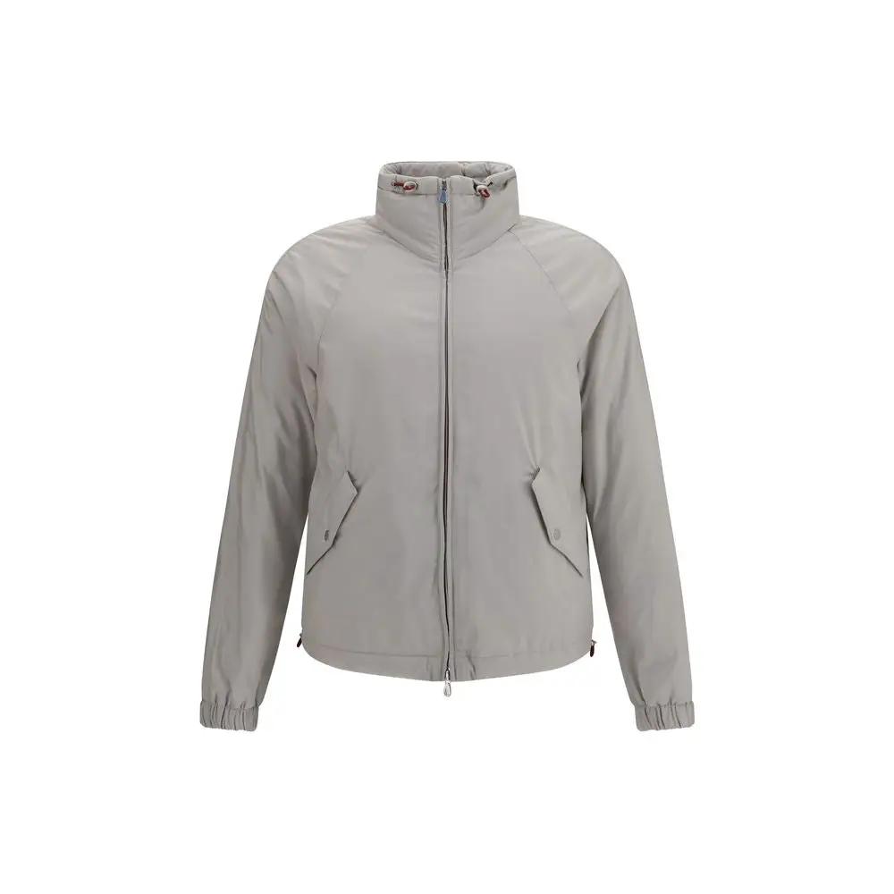 Brunello Cucinelli Gray Polyester Shell Jacket