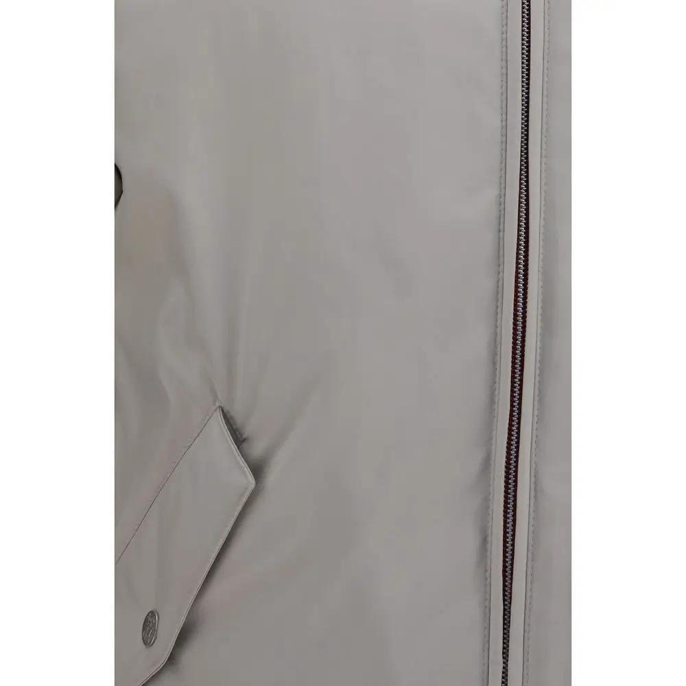 Brunello Cucinelli Gray Polyester Shell Jacket
