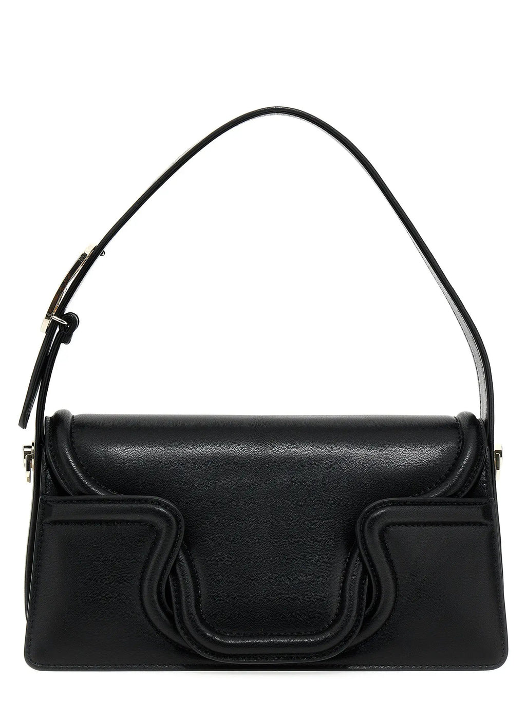 Valentino Garavani Black Leather Shoulder Bag