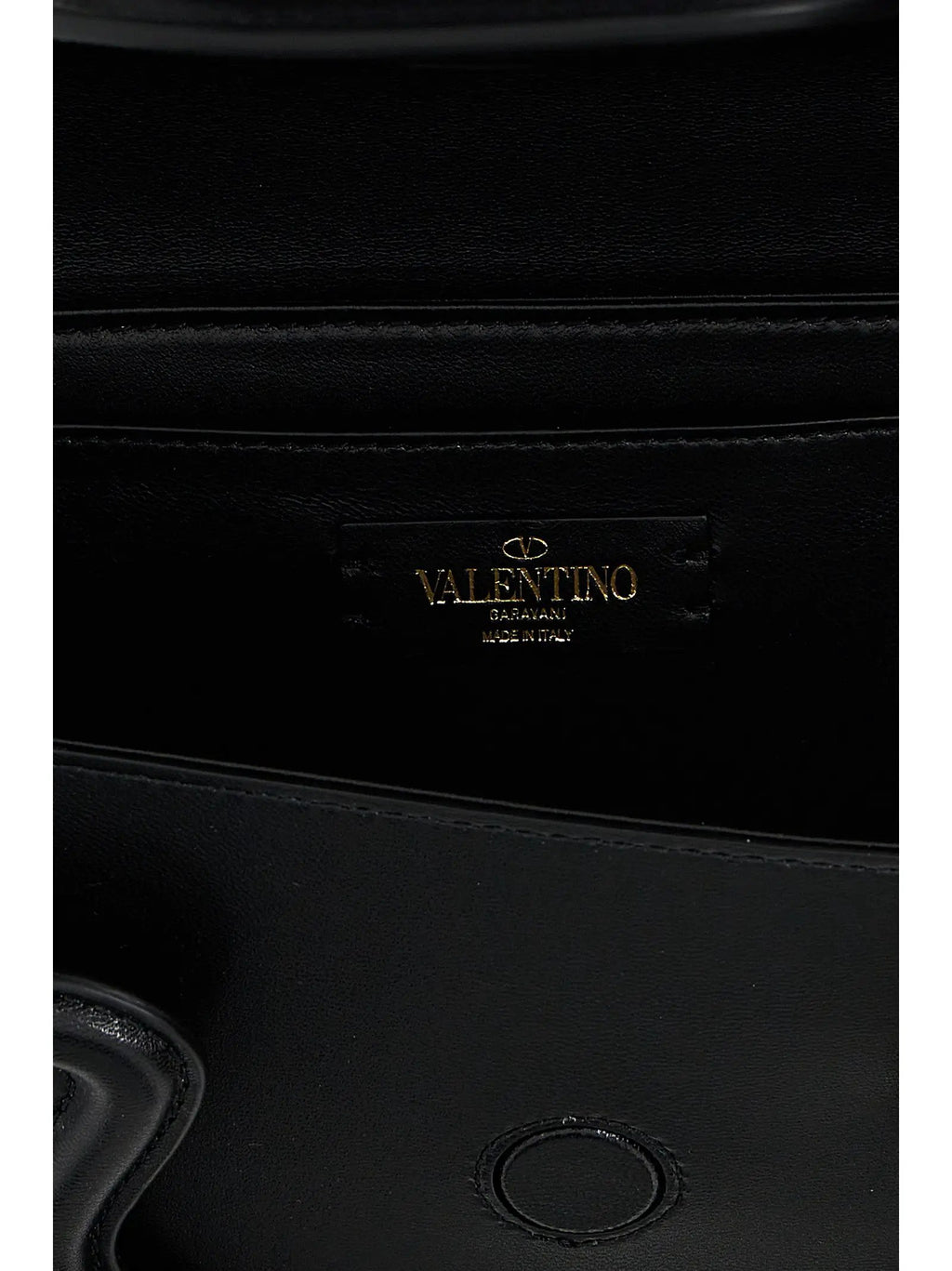 Valentino Garavani Black Leather Shoulder Bag