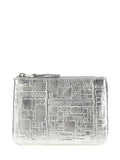 Comme Des Garçons Silver Calfskin Cardholder