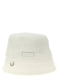 Jacquemus White Viscose Bucket Hat