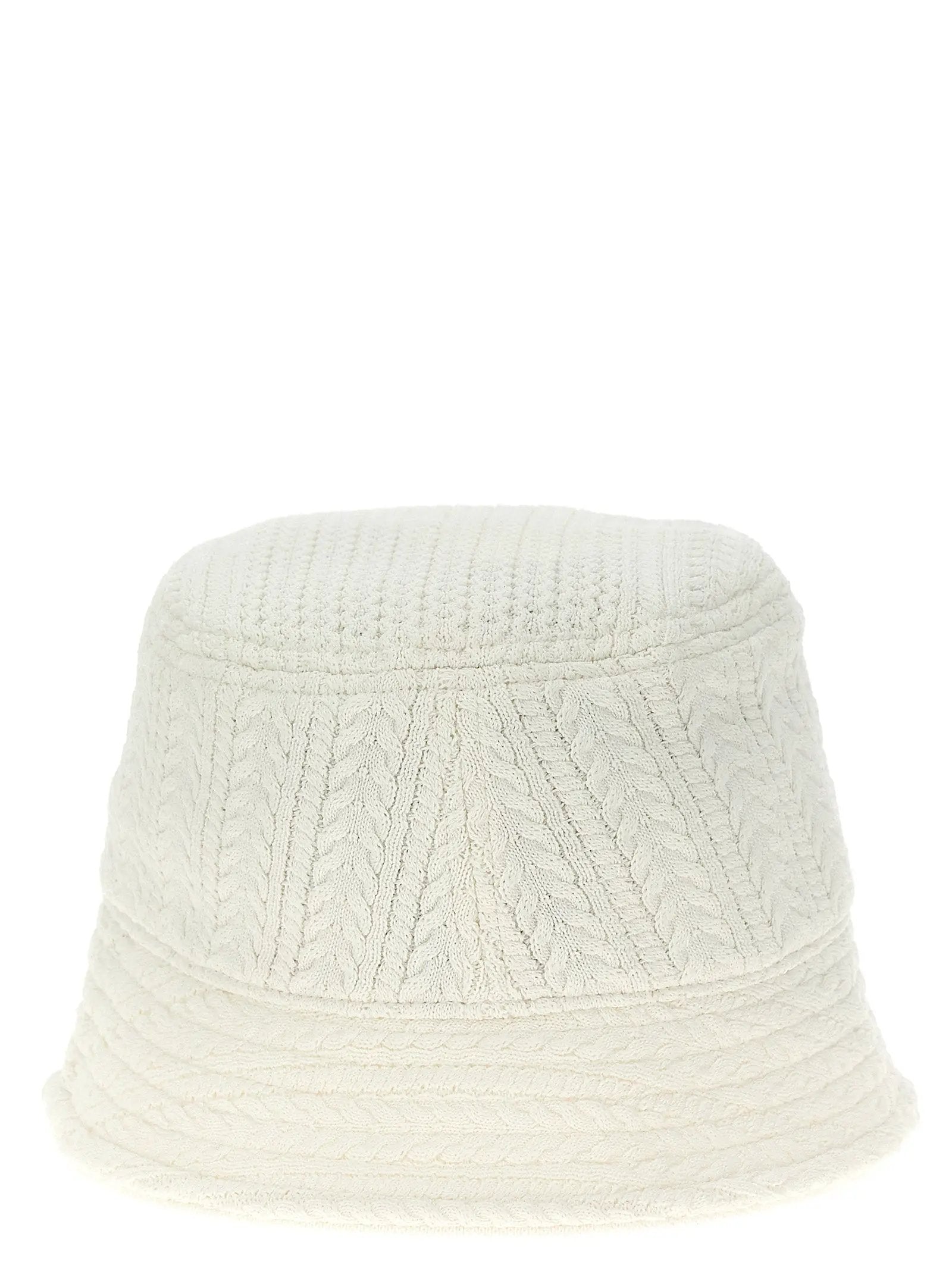 Jacquemus White Viscose Bucket Hat