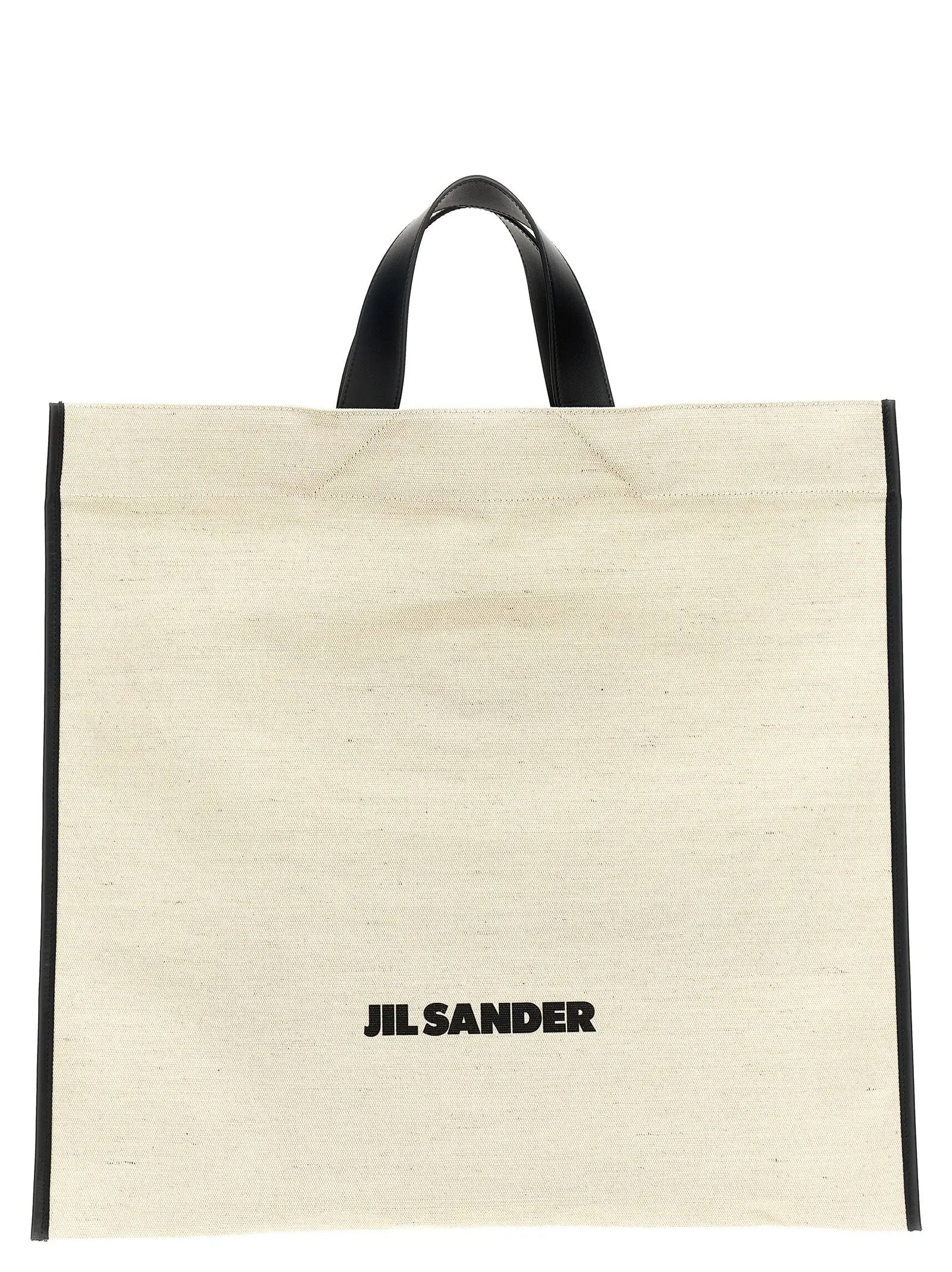 Jil Sander Bicolor Jute Tote Bag