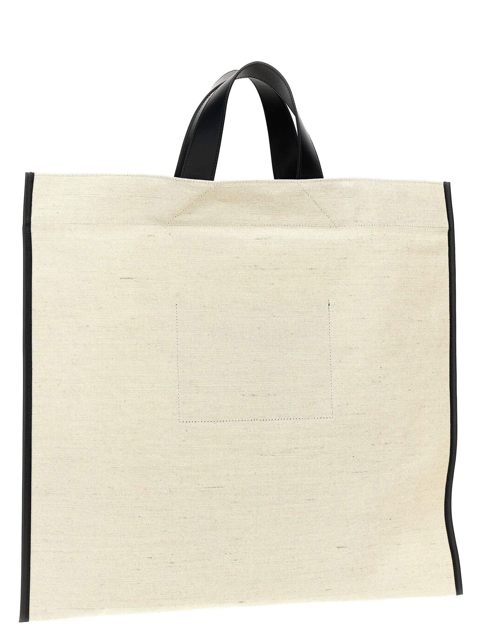 Jil Sander Bicolor Jute Tote Bag