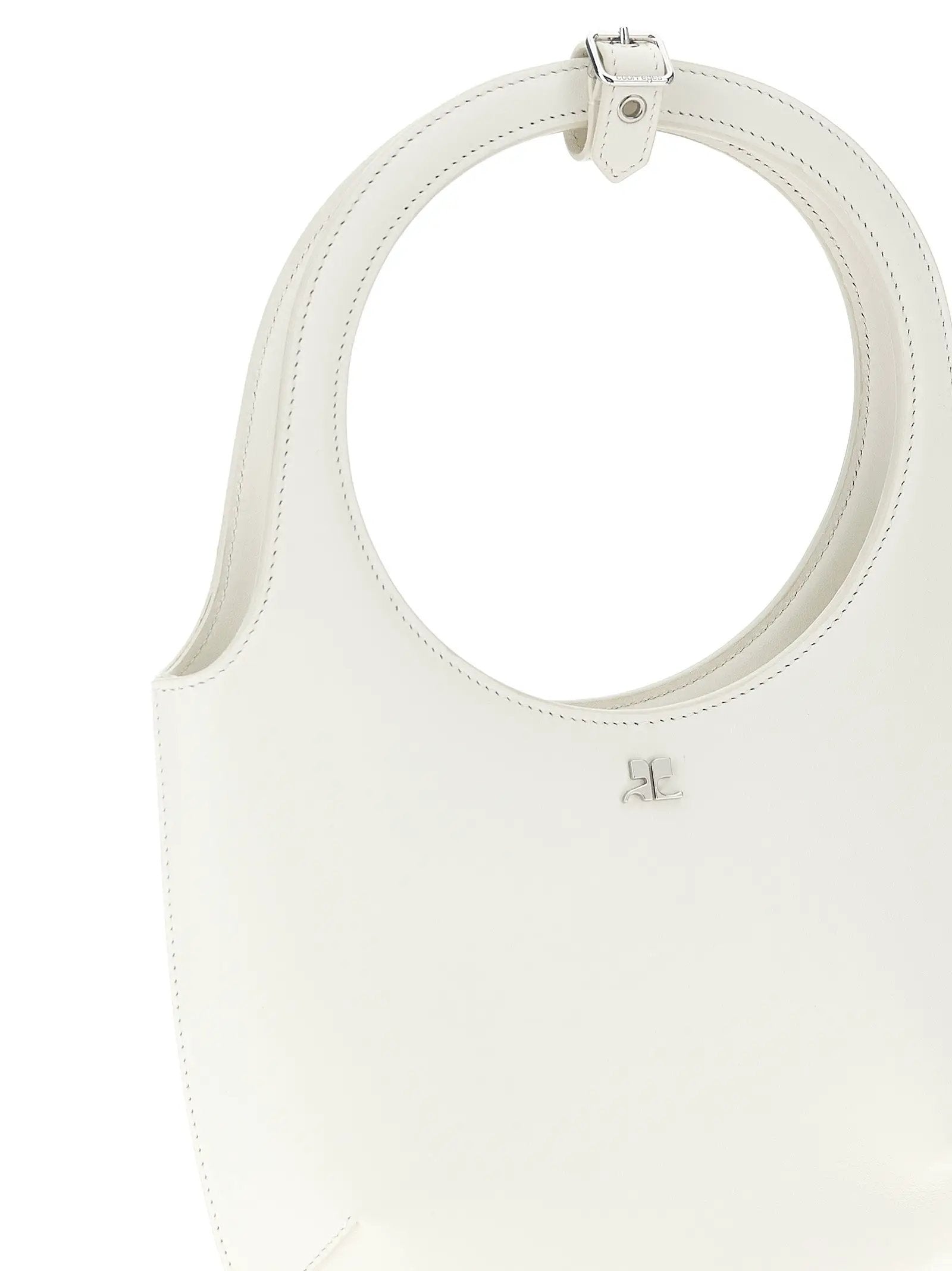 Courrèges White Calfskin Handbag