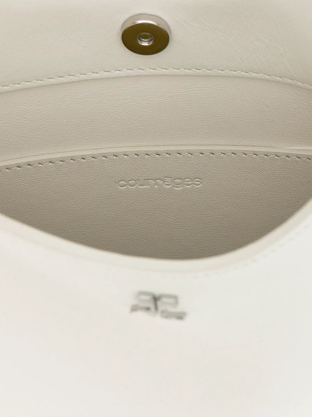 Courrèges White Calfskin Handbag