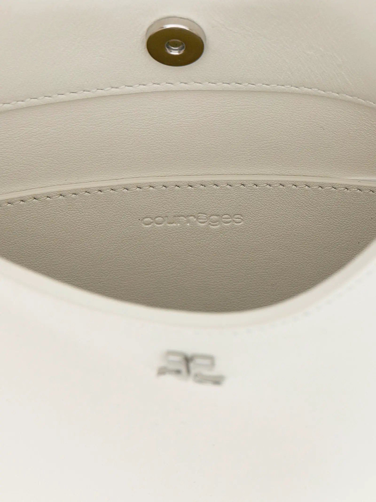 Courrèges White Calfskin Handbag