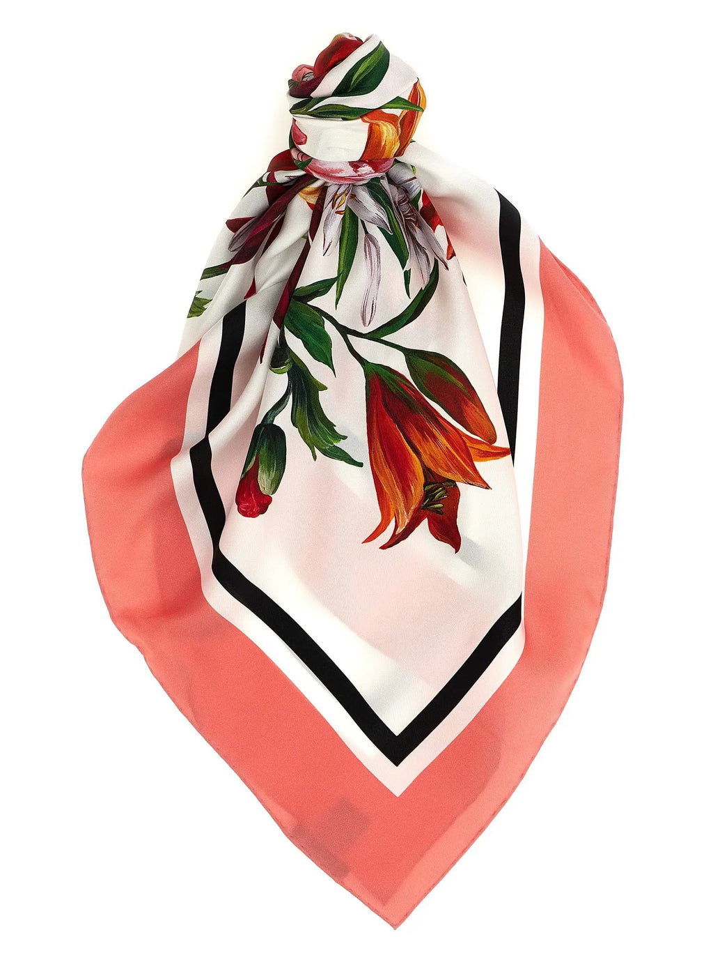 Foulard en soie multicolore Dolce & Gabbana